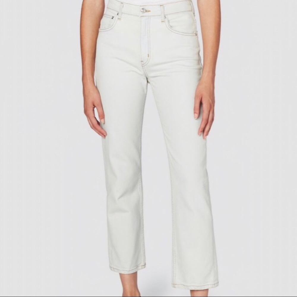 Derek Lam 10 Crosby Denim Leah Bleached High Rise Straight Leg Jeans Size 29/8